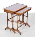 A Pair of Mahogany Nesting Tables