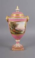 An English Porcelain Urn Royal Worcester
