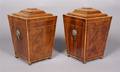 A Pair of George III Mahogany Knife Boxes
