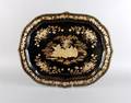 A Black Lacquer Regency Tray