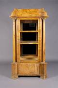 A Biedermeier Fruitwood Vitrine Cabinet