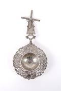A Dutch Silver Tea Strainer