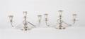 A Pair of American Sterling Silver ThreeLight Candelabra Towle