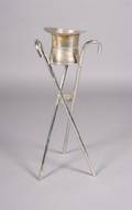 A Silverplate Champagne Bucket and Stand
