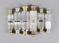 A Collection of Six Glass Double Perfumes