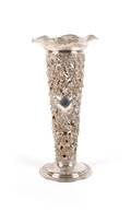 An American Sterling Silver Presentation Vase