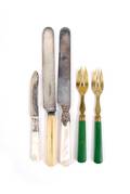 A Set of Twelve MotherofPearl Handled Dinner Knives Landers Frary and Clark