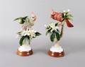 A Pair of Royal Worcester Dorothy Doughty Birds Red Cardinals