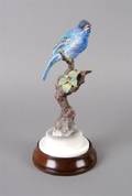 A Royal Worcester Dorothy Doughty Bird Indigo Bunting