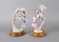 A Pair of Royal Worcester Dorothy Doughty Birds Myrtle Warblers