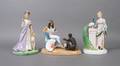 A Group of Three Royal Doulton Porcelain Figural Groups
