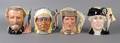 A Group of Four Royal Doulton Character Mugs from the Antagonists Collection