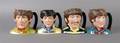 A Group of Four Royal Doulton Medium Character Jugs Depicting The Beatles