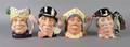 A Group of Four Royal Doulton Large Character Jugs