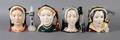 A Group of Four Royal Doulton Character Jugs Pertaining to Henry VIII