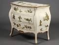 VENETIAN CHINOISERIE PAINTED WHITE COMMODE