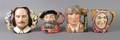 A Group of Four Royal Doulton Large Character Jugs Pertaining to Shakespeare