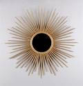 A Gilt Sun Form Mirror