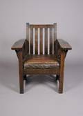 An Oak Arts and Crafts Armchair King Furniture Company