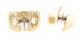 A Group of Two 14 Karat Yellow Gold Ring Settings