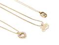 A Group of Three 14 Karat Yellow Gold Necklaces with Pendants