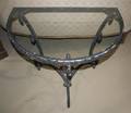 A Wrought Iron Console Table