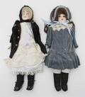 A Group of Two Bisque Dolls