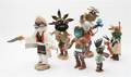 A Group of Six Hopi Carved Cottonwood Root Kachinas