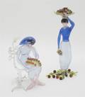 A Pair of Murano Glass Figures