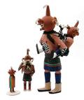 A Group of Three Hopi Carved Cottonwood Root Kachinas