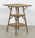 A Bamboo ThreeTier Side Table