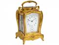 FINE GILT BRONZE CARRIAGE CLOCK