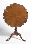 A Chippendale Style Mahogany TiltTop Tea Table