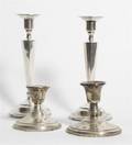 Two Pairs of American Sterling Candlesticks