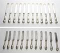 A Group of Twelve Sterling Silver Knives Gorham