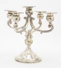 An American Sterling Silver FiveLight Candelabra MeuchCarey and Co