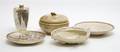 A Group of Five Satsuma Decorated Ceramic Articles