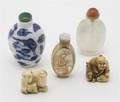 A Collection of Six Chinese Snuff Bottles