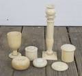A Collection of Turned Ivory Articles