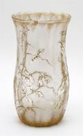 An Enameled Cameo Glass Vase St Denis