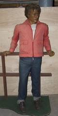 A Wax Statue of James Dean