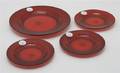 A Partial Set of Ruby Glass Dishes