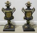 A Pair of Neoclassical Style Oil Lamps