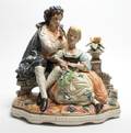 A Capodimonte Ceramic Figural Group