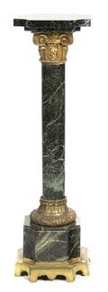 A Gilt Metal Mounted Marble Column