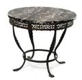 A Neoclassical Style Cast Metal Occasional Table