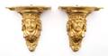 A Pair of Neoclassical Giltwood Brackets