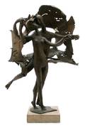 A Bronze Figural Group Milton Elting Hebald 19171984