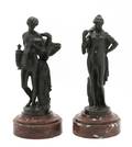 A Group of Two Continental Classical Bronze Figures