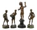 A Collection of Four Classical Bronze Figures